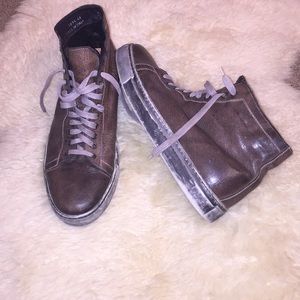 Preloved calzoleria toscana shearling shoes high top size 11